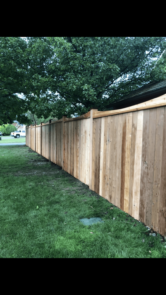 Cedar Fence Installation in London Ontario - Board on Board(1)