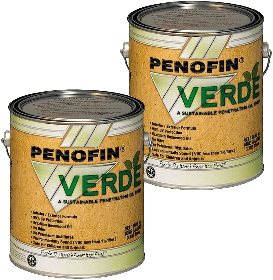 2 Gallon Pails of Penofin Verde a Stain Which Master Decker recommends using for Canadian Winters